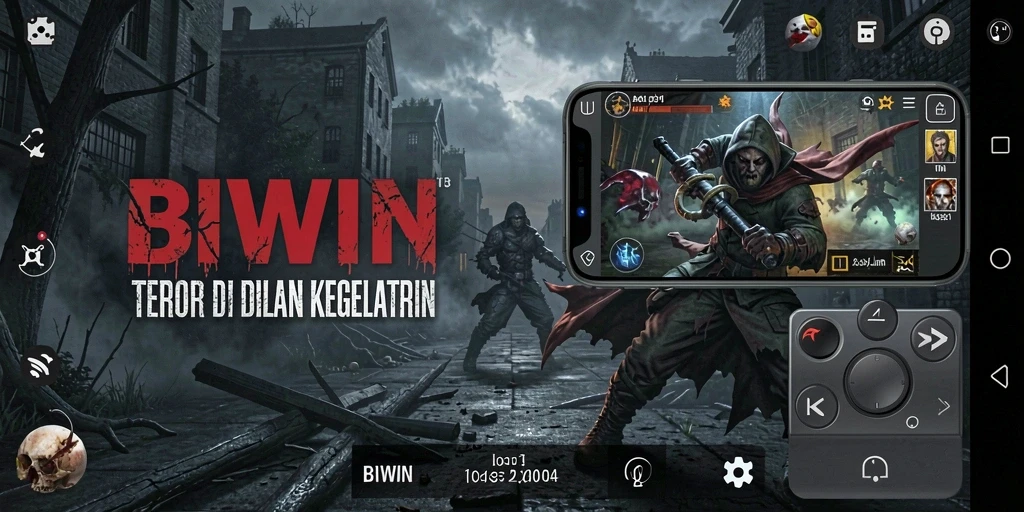 Tampilan gameplay BIWIN yang mencekam dan atmosferik