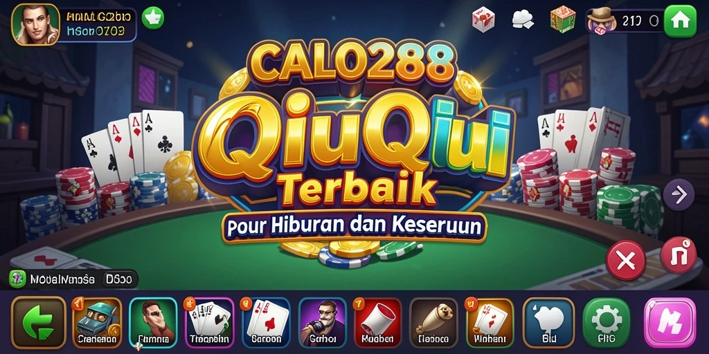 Tampilan gameplay seru dari CALO288, menunjukkan keseruan bermain QiuQiu.