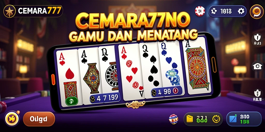 Screenshot utama CEMARA777 yang menampilkan keseruan gameplay Domino.