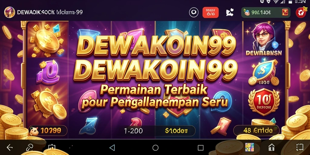 Screenshot gameplay DEWAKOIN99 menampilkan keseruan permainan slot.