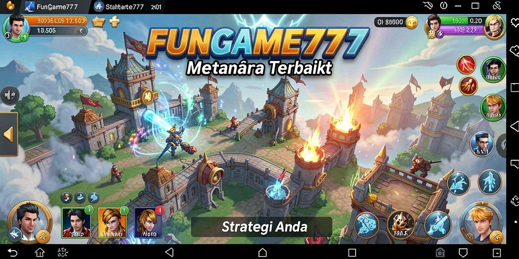 Tampilan gameplay FUNGAME777 yang menegangkan dan menyenangkan.
