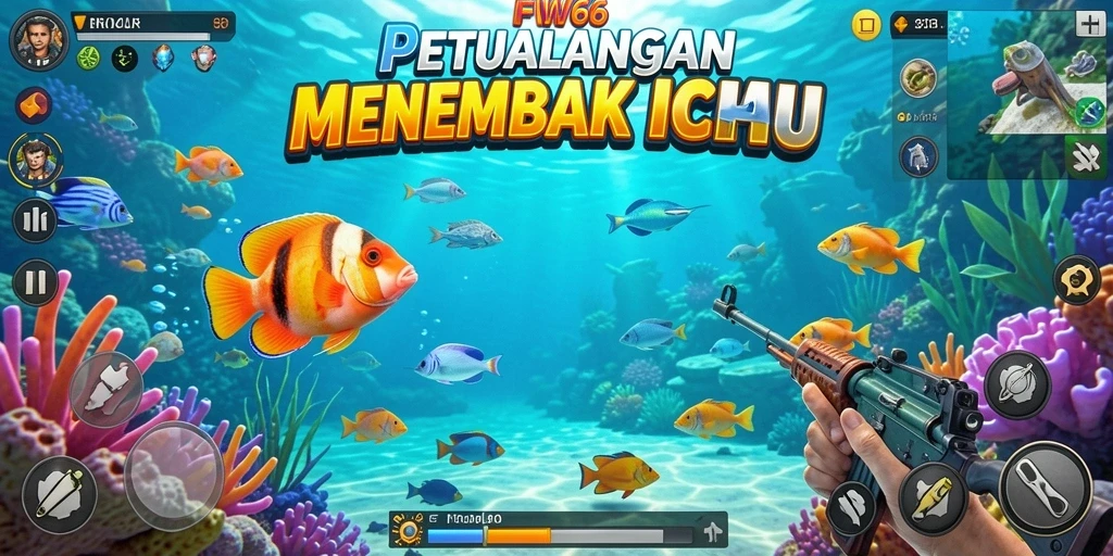 Gameplay seru menembak ikan dengan grafis menarik di FW66.