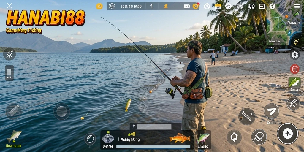 Gameplay Fishing yang seru dan menakjubkan di HANABI88.