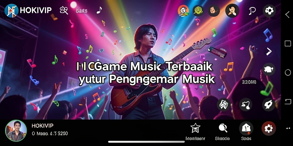 Tampilan menarik dari gameplay HOKIVIP yang penuh musik.