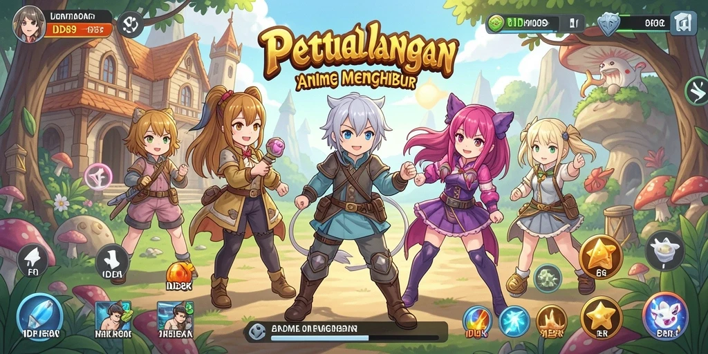 Screenshot gameplay IDR89 menampilkan aksi karakter Anime yang mendebarkan.