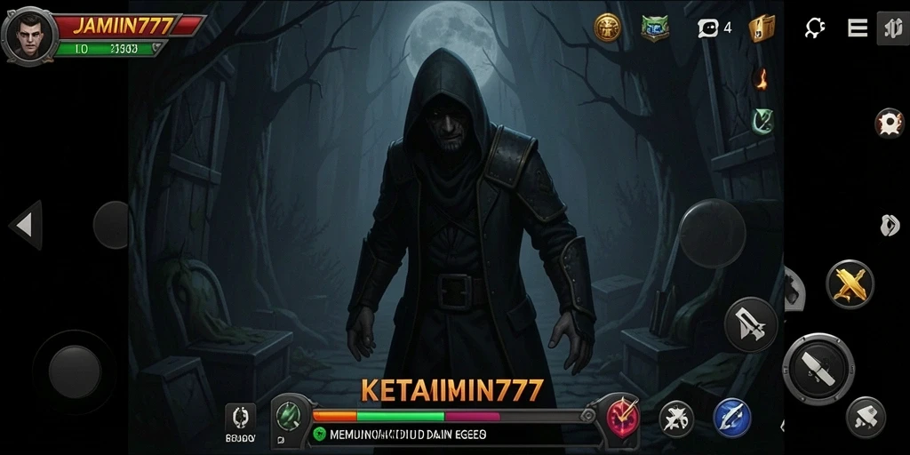 Screenshot menampilkan ketegangan gameplay JAMIN777 yang menakutkan.