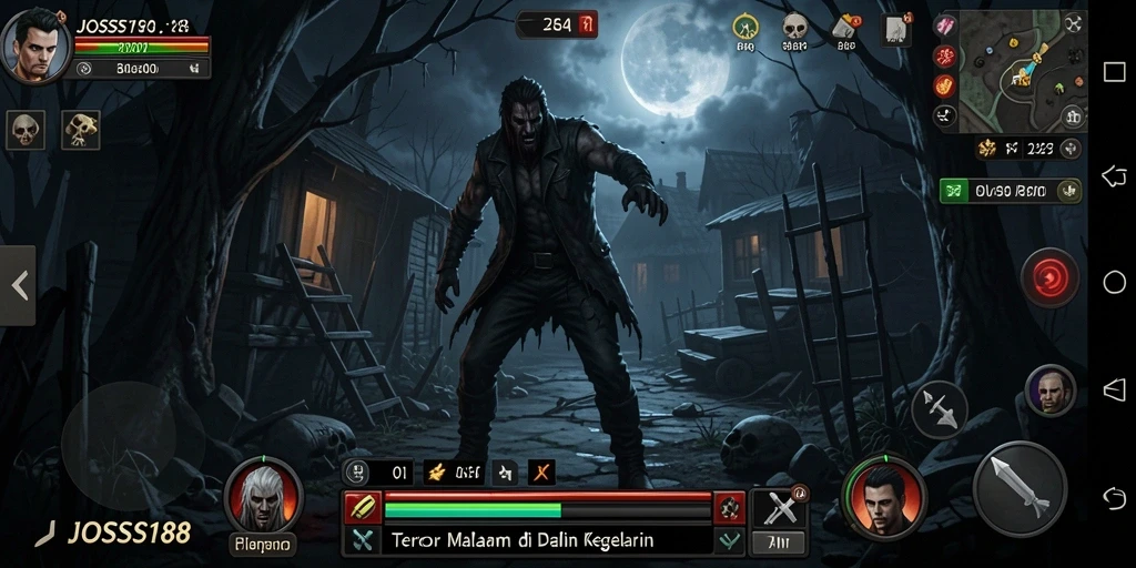 Screenshot dari gameplay <strong>JOSS188</strong> yang mencekam dan menyeramkan.