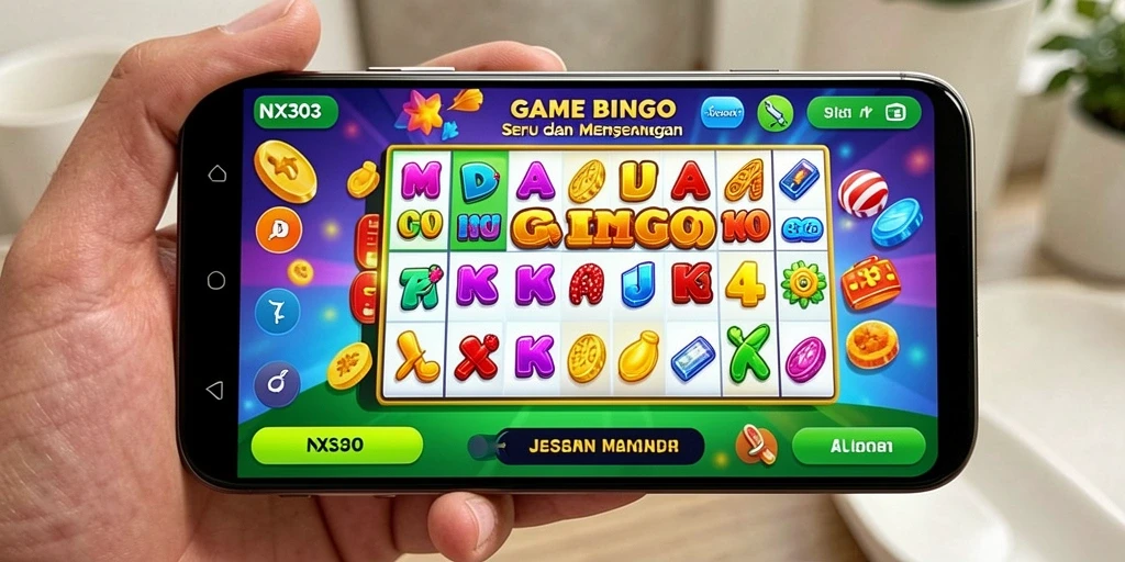 Screenshot utama NX303 menampilkan gameplay seru Bingo.