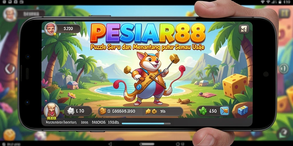 Tampilan menarik gameplay PESIAR88 yang penuh tantangan puzzle.