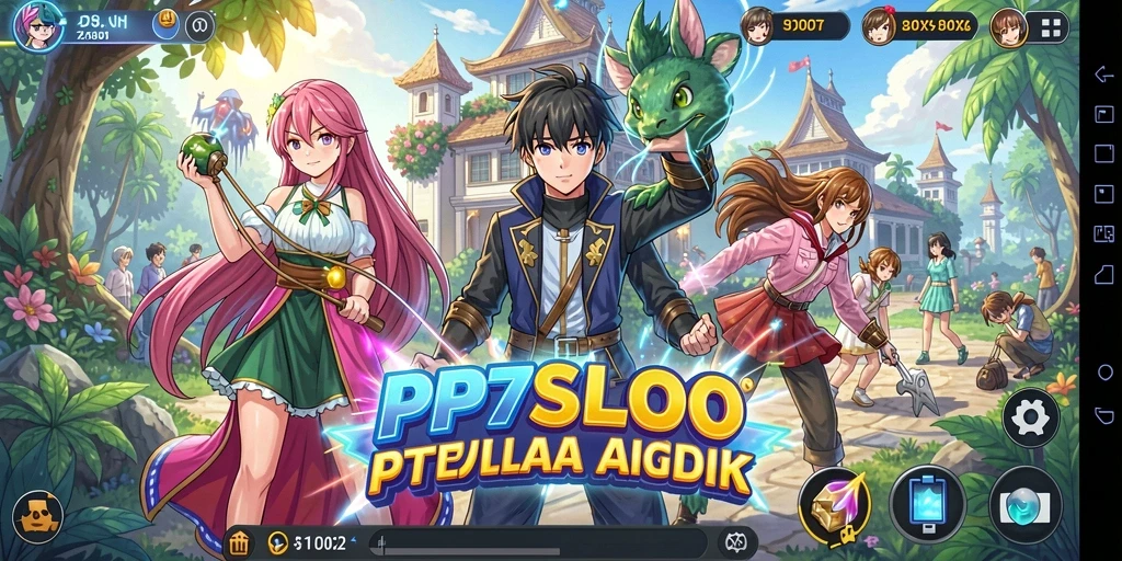 Tampilan gameplay menarik dan karakter anime yang menawan.