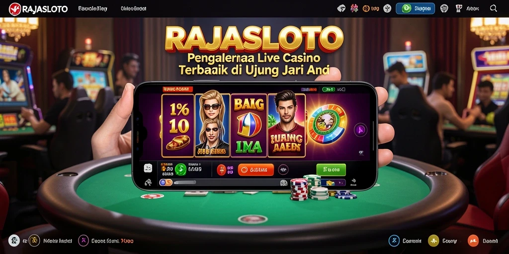 Tampilan gameplay yang menegangkan di RAJASLOTO Live Casino.