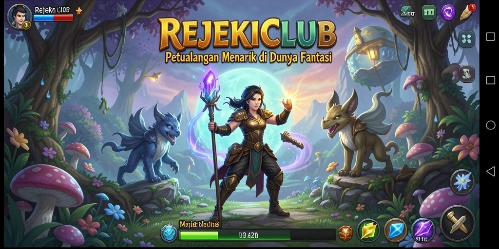 Tangkapan layar gameplay menampilkan petualangan seru di dunia fantasi.