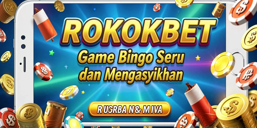 Tampilan antarmuka ROKOKBET saat permainan Bingo berlangsung.