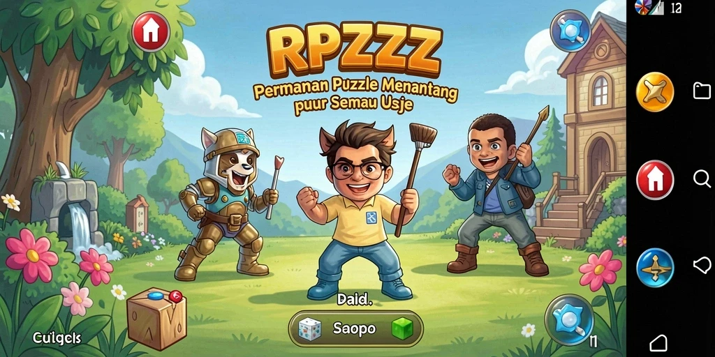 Tampilan gameplay <strong>RPZZZ</strong> yang penuh dengan teka-teki menarik.
