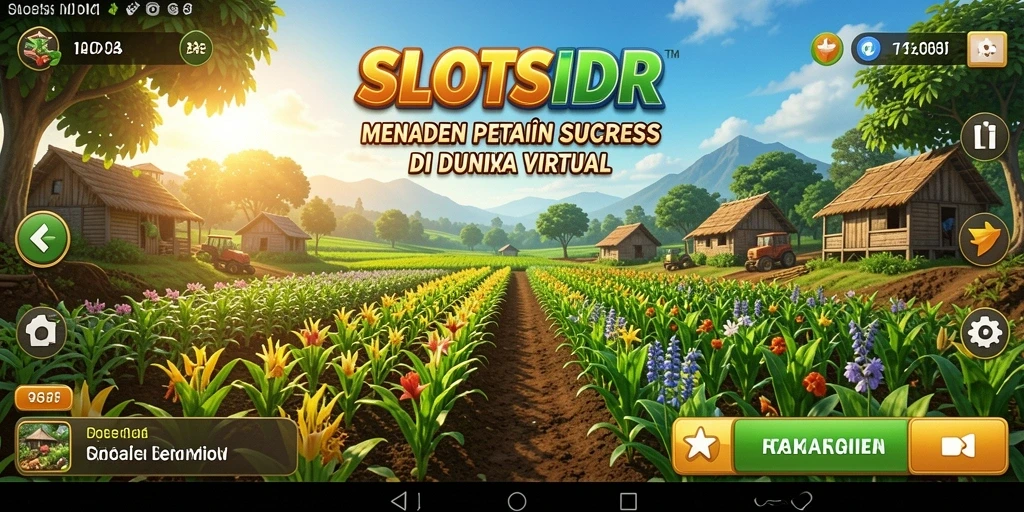 Tampilan gameplay <strong>SLOTSIDR</strong> yang menarik saat bertani dan merawat hewan.